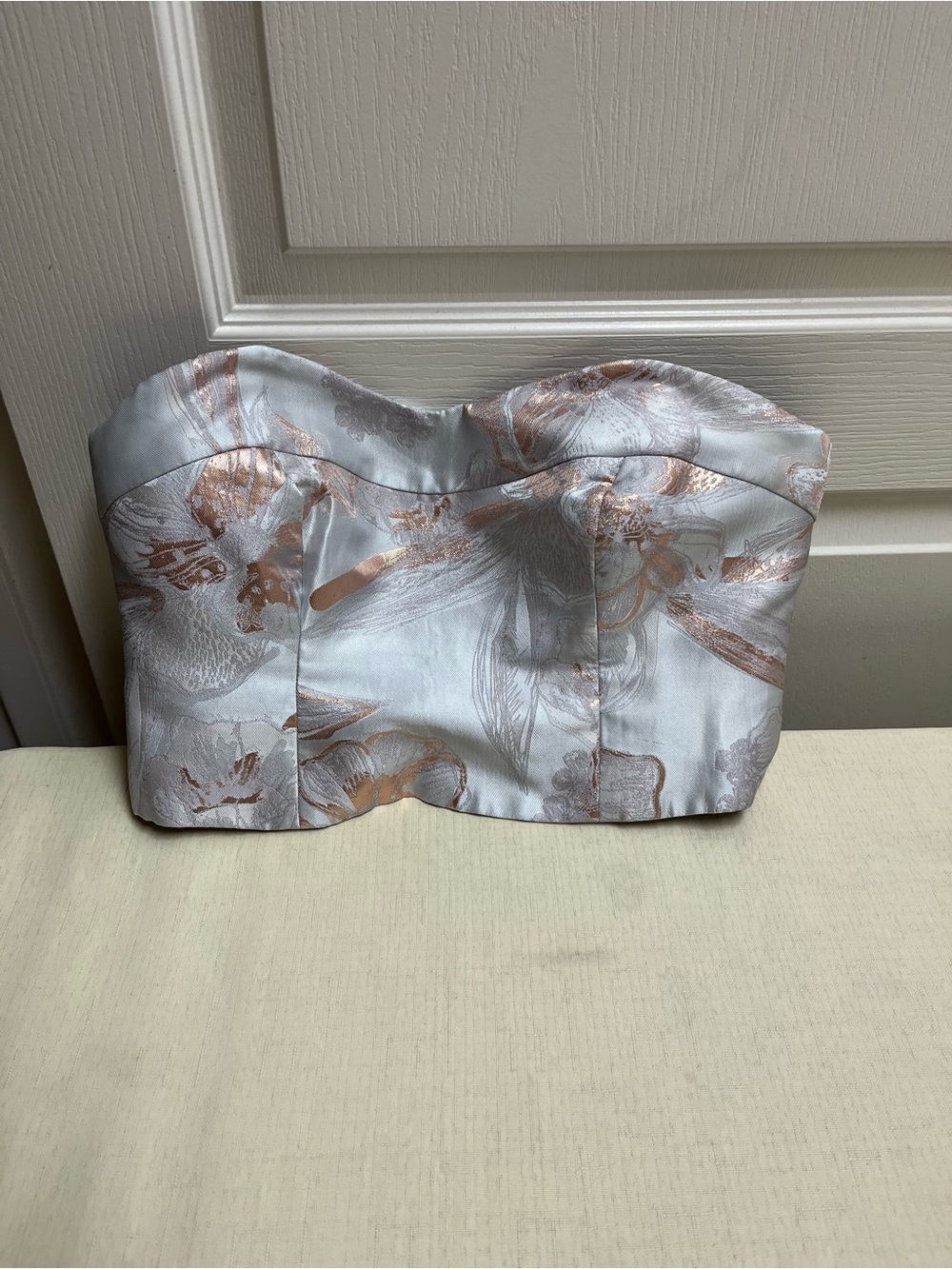 Coast size 8 floral corset Jacquard Bodice crop top - Picture 8 of 13